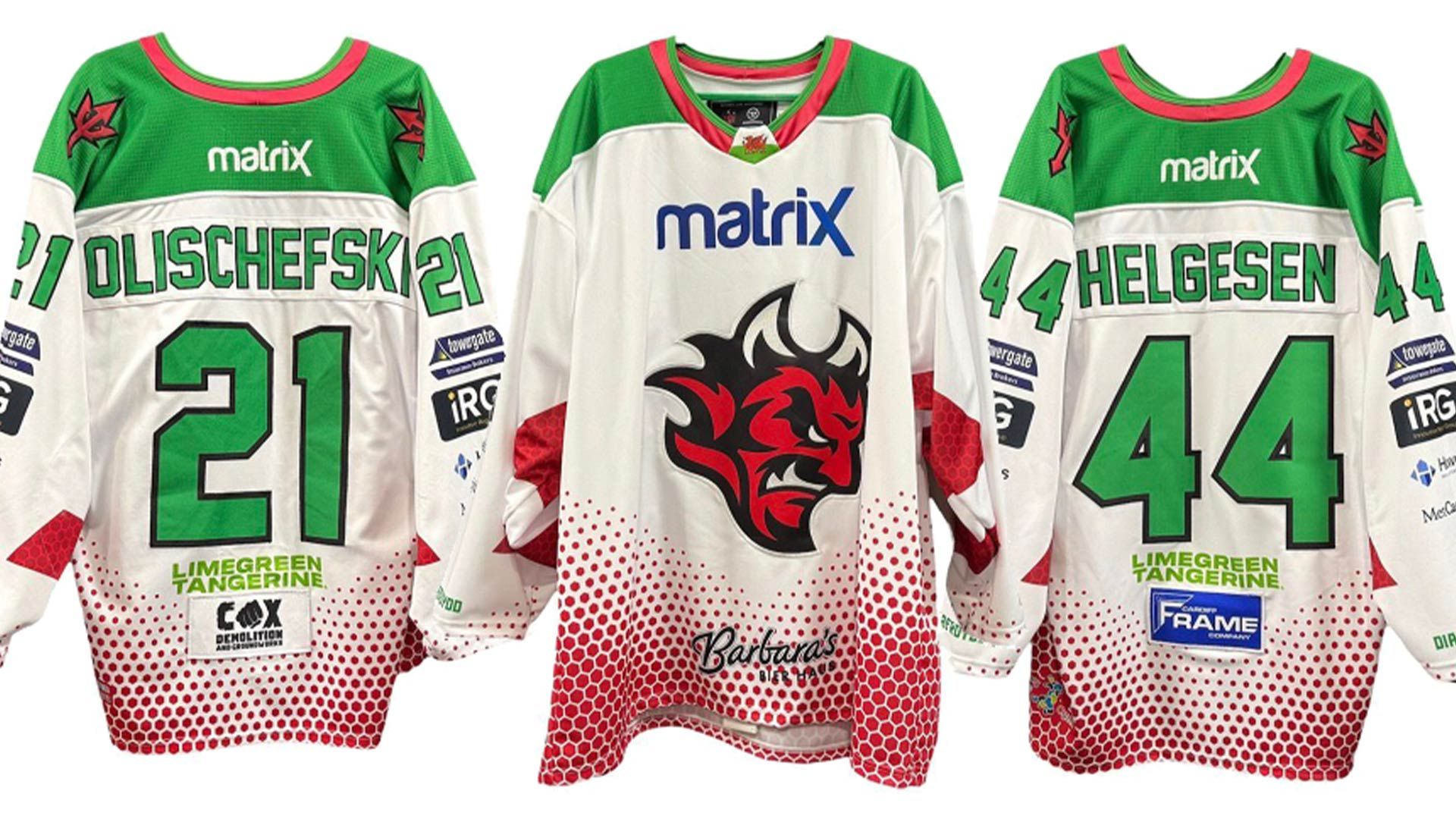 Win Olischefksi or Helgesen's jersey